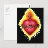 Heiliges Herz 2 Postkarte (Vorne/Hinten)
