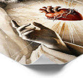 Heiliges Herz Christi Poster (Ecke)