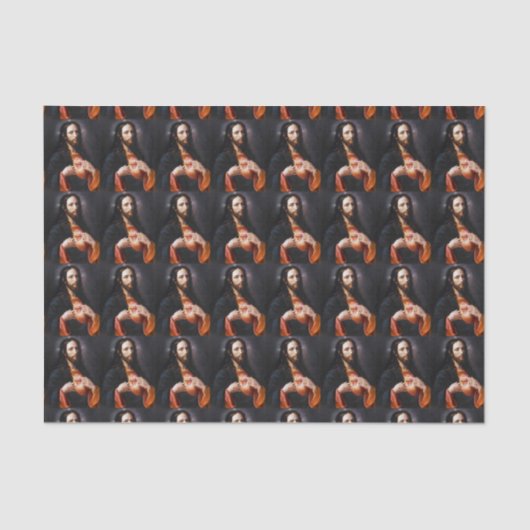 Heiliges Herz Christi Seidenpapier (Vorderseite)