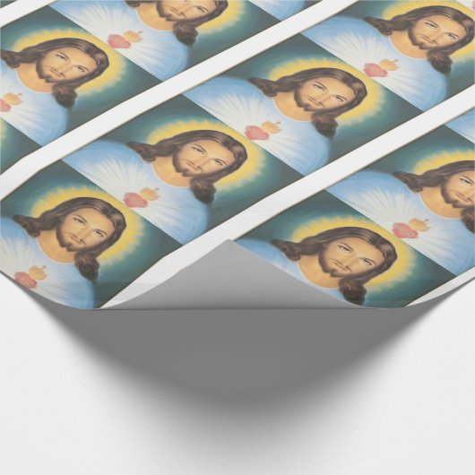 Heiliges Herz Christus Geschenkpapier (Ecke)