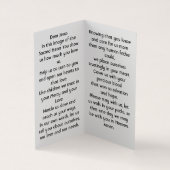 Heiliges Herz des Gebets Visitenkarten (Innenseite)