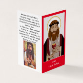 Heiliges Herz des Gebets Visitenkarten (Vorderseite)