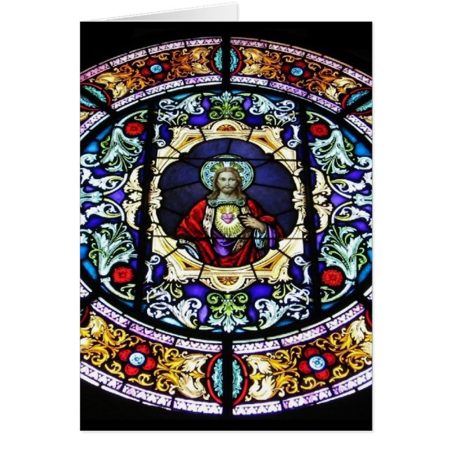 Heiliges Herz des Jesus-Buntglas-Fensters (Vorne)