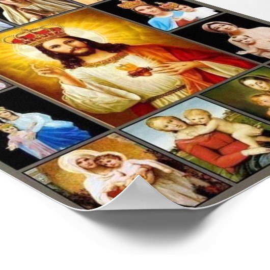 Heiliges Herz/gesegnetes Mary Poster (Ecke)