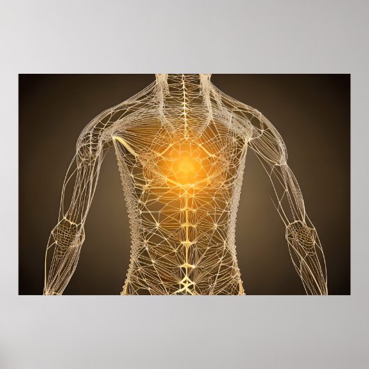 Heiliges Herz, Heilige Geometrie Poster (Vorne)