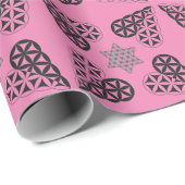 Heiliges Herz - Heiliger Stern, 3D/farbig. Geschenkpapier (Rolleneckpunkt)