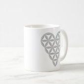 Heiliges Herz - Herz des Lebens, 3D/Atlantis. Kaffeetasse (VorderseiteRechts)