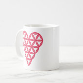 Heiliges Herz - Herz des Lebens, 3D/RedM. Kaffeetasse (Vorderseite Links)