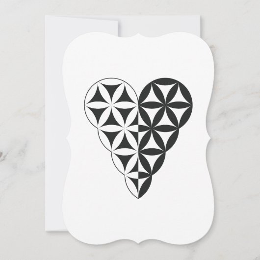 Heiliges Herz - Herz des Lebens, Dualwh/Bl. Einladung (Vorderseite)