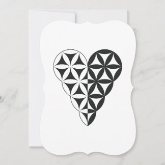 Heiliges Herz - Herz des Lebens, Dualwh/Bl. Einladung