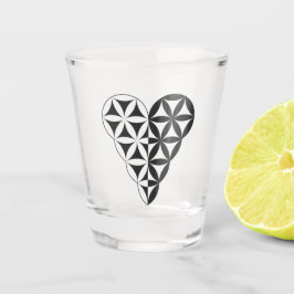 Heiliges Herz - Herz des Lebens, Dualwh/Bl. Schnapsglas