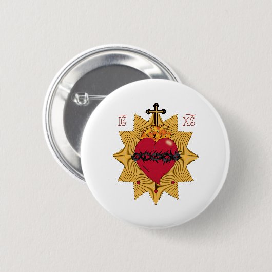 Heiliges Herz I Button (Vorne & Hinten)