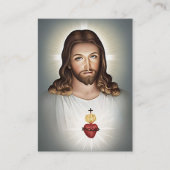 Heiliges Herz Jesu Beerdigungskarten Platzkarte (Vorderseite)