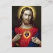 Heiliges Herz Jesu Beerdigungskarten Platzkarte (Vorderseite)