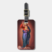 Heiliges Herz Jesu Christi Gepäckanhänger (Vorderseite vertikal)