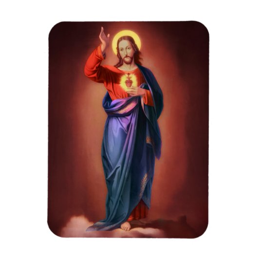 Heiliges Herz Jesu Christi Magnet (Vertikal)
