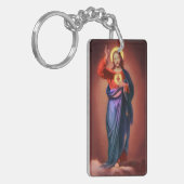 Heiliges Herz Jesu Christi Schlüsselanhänger (Vorderseite links)