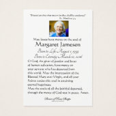 Heiliges Herz Jesu floralkatholische Beerdigung (Rückseite)