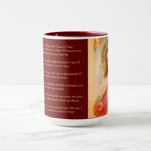 Heiliges Herz Jesu Gebetsgebet Tasse (Zentrum)