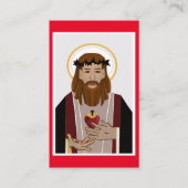 Heiliges Herz Jesu Gebetskarte Visitenkarte (Vorderseite)