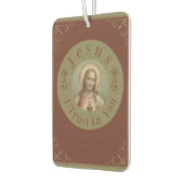 Heiliges Herz Jesu Ich vertraue auf dich Autolufterfrischer (Links)