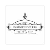 Heiliges Herz Jesu Ich vertraue auf dich Gummistempel (Prägung)