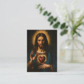 Heiliges Herz Jesu katholische Beerdigung Gebetska Platzkarte (Stehend Vorderseite)