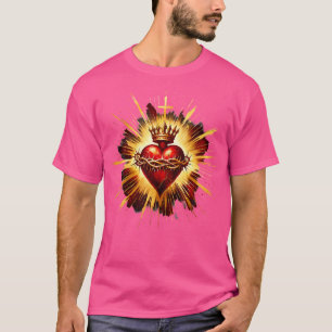 Heiliges Herz Jesu katholische Hingabe Glaube T-Shirt