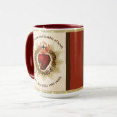 Heiliges Herz Jesu Katholische Hingabe Tasse (Vorderseite Links)