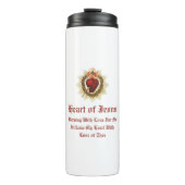 Heiliges Herz Jesu katholischer Thermaltumber Thermosbecher (Vorderseite)