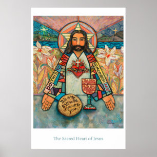 Heiliges Herz Jesu Klassenzimmer Poster