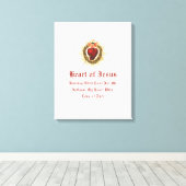 Heiliges Herz Jesu Leinwand Kunst (Insitu (Holzboden))