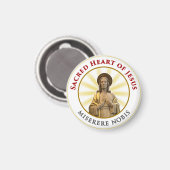 Heiliges Herz Jesu Miserere Nobis Magnet (Vorderseite/Rückseite)