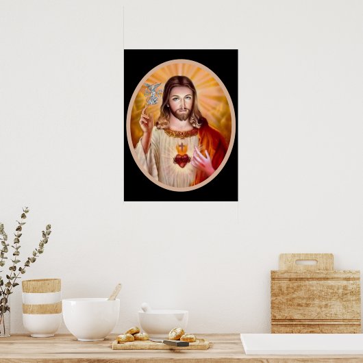 Heiliges Herz Jesu, Poster (Küche)