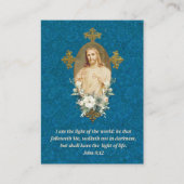 Heiliges Herz Jesu Religiöses Gebet Platzkarte (Vorderseite)