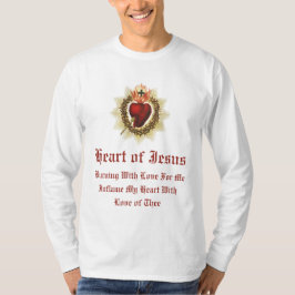 Heiliges Herz Jesu T - Shirt des langen Schläfchen