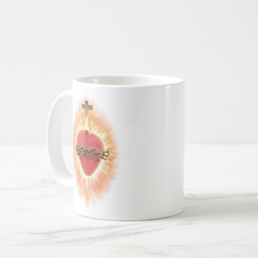 Heiliges Herz Jesu Tasse des Kaffees (Vorderseite Links)