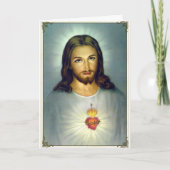 Heiliges Herz Jesu Traditionelle katholische Pose Karte (Vorderseite)