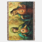 Heiliges Herz Jesu & Unbefleckte Maria Blanket Decke (Vorderseite Vertikal)