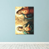 Heiliges Herz Jesu und Maria Leinwanddruck (Insitu (Holzboden))