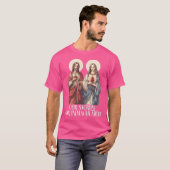 Heiliges Herz Jesu und unbeflecktes Herz Marias T-Shirt (Vorne ganz)
