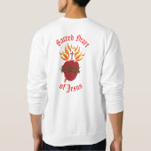 Heiliges Herz Jesu Version II Sweatshirt (Rückseite)