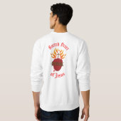Heiliges Herz Jesu Version II Sweatshirt (Schwarz voll)