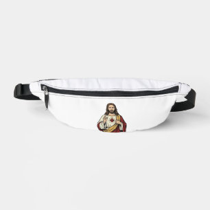 Heiliges Herz Jesu Vintage-Stich Vektor Kunst_1 Bauchtasche