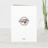 Heiliges Herz Jesus Beileid Beileid Crucifix Karte (Rückseite)