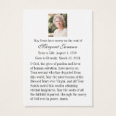 Heiliges Herz Jesus katholische Beerdigung Heilige (Rückseite)