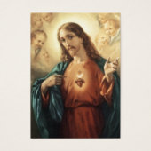 Heiliges Herz Jesus katholische Beerdigung Heilige (Vorderseite)