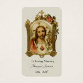 Heiliges Herz Jesus katholische Beerdigung Heilige (Vorderseite)