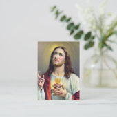 Heiliges Herz Jesus katholische Wiedergutmachung G Begleitkarte (Stehend Vorderseite)