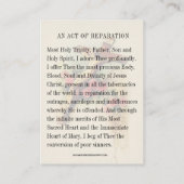 Heiliges Herz Jesus katholische Wiedergutmachung G Begleitkarte (Rückseite)